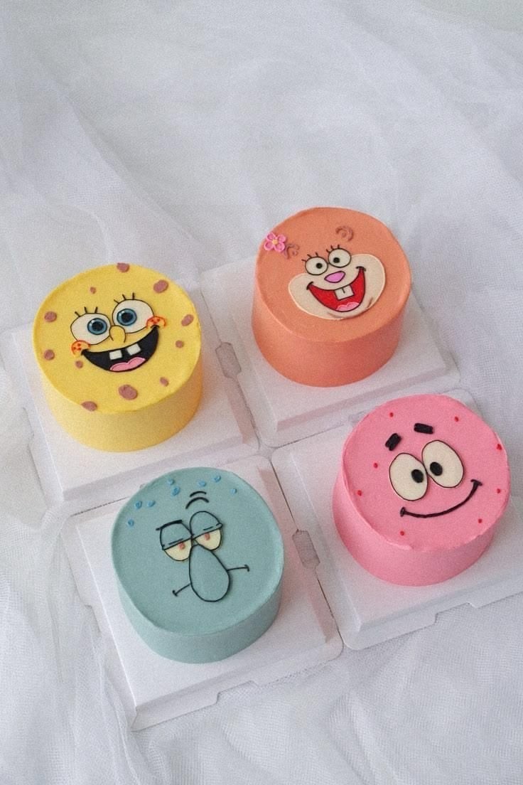 SpongeBob Character Birthday Cake | Custom Cartoon Theme Celebration Cake 500g