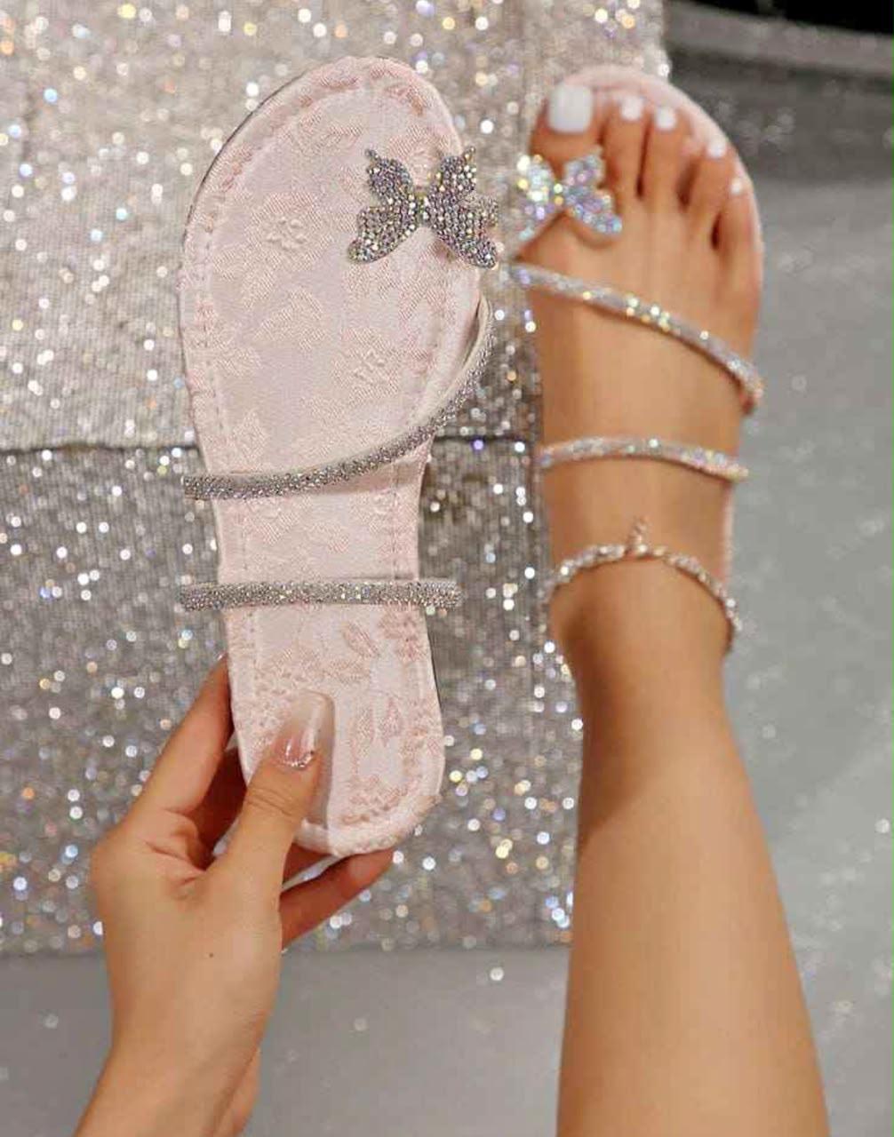 Sparkly Glam Sandals | Elegant Women's Party Heels for Special Occasions