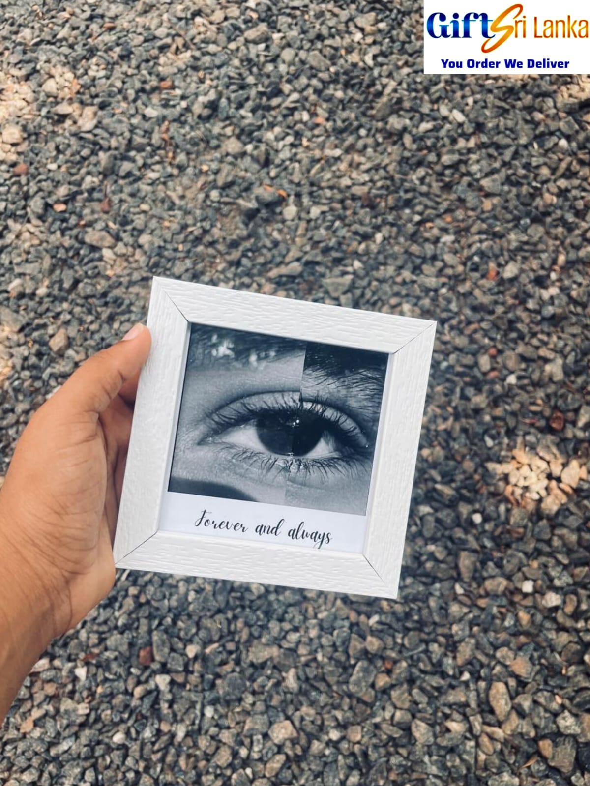 Personalized Polaroid Style Photo Frame – “Forever and Always”