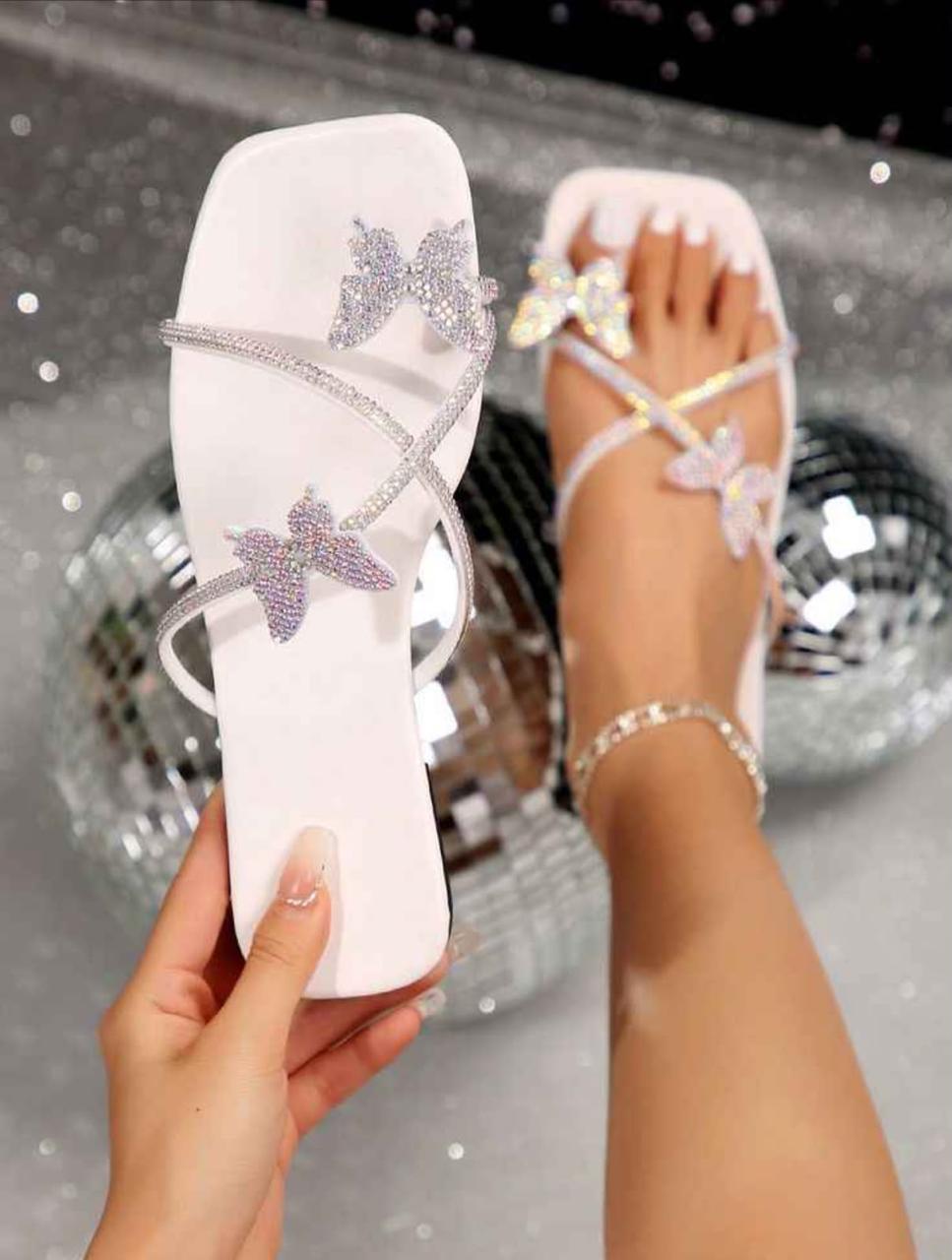 Butterfly Rhinestone High Heels | Elegant Women's Party & Evening Shoes