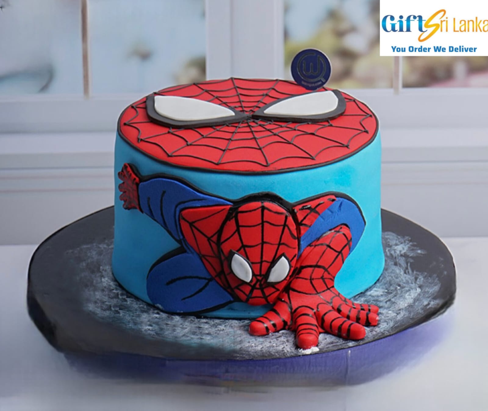 Fondant icing covered cake 1kg (Spider-man)