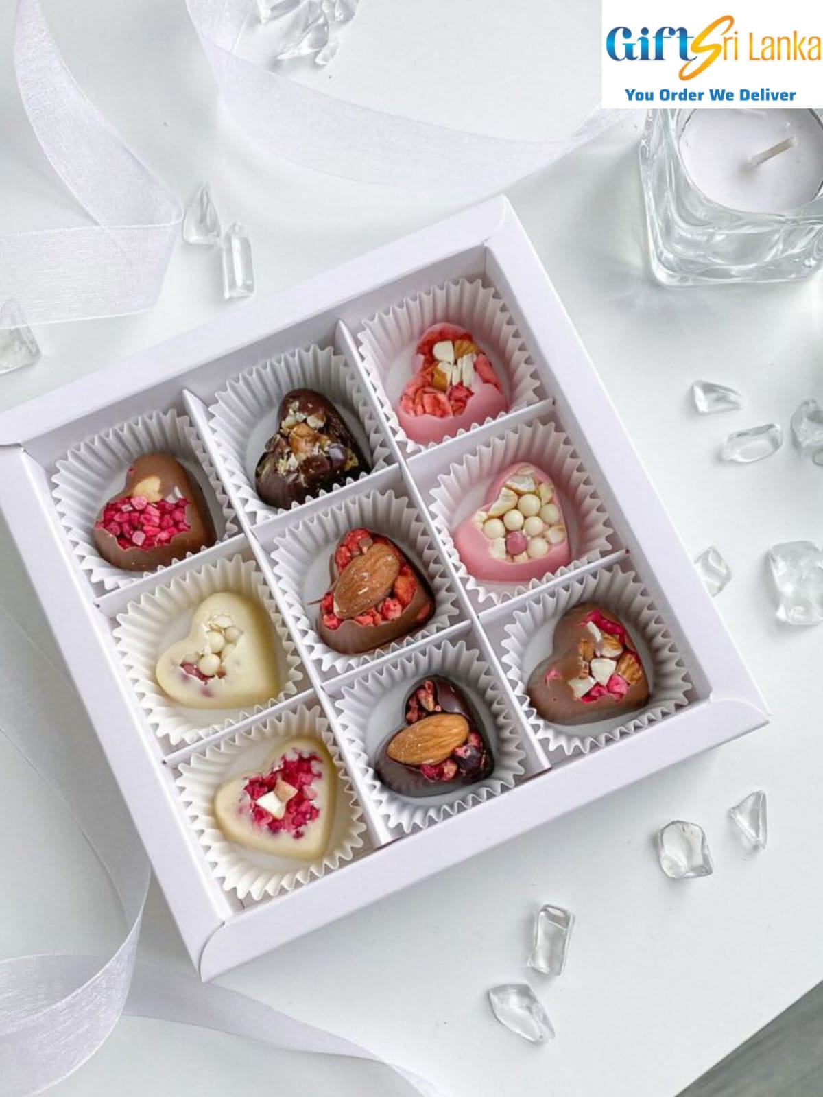 Premium Heart-Shaped Chocolate Gift Box