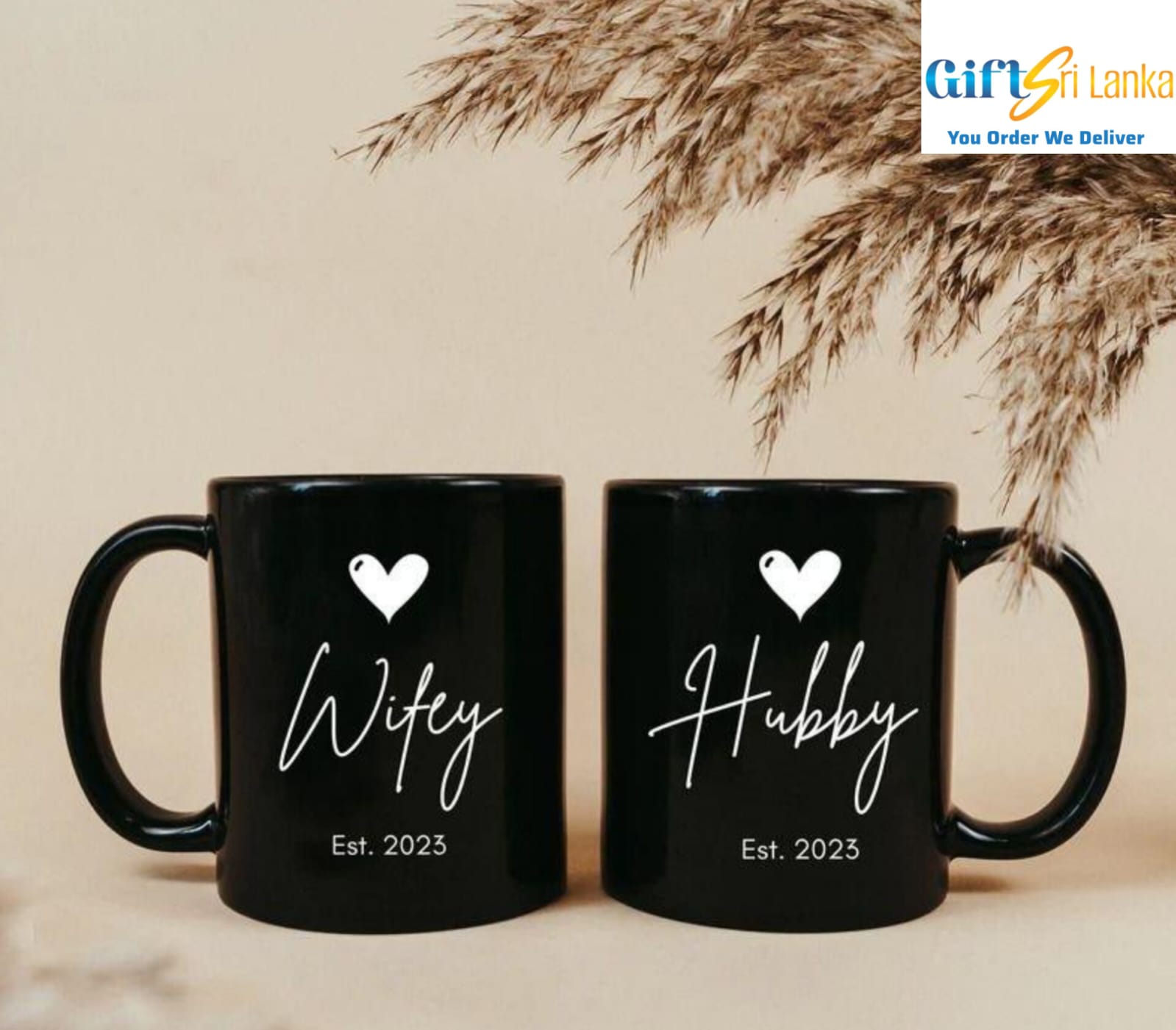 Wifey & Hubby Ceramic Mug Set