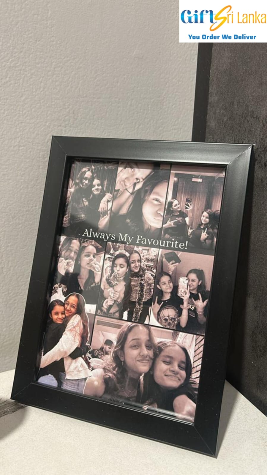 Personalized “Always My Favourite” Friendship Photo Frame – A4