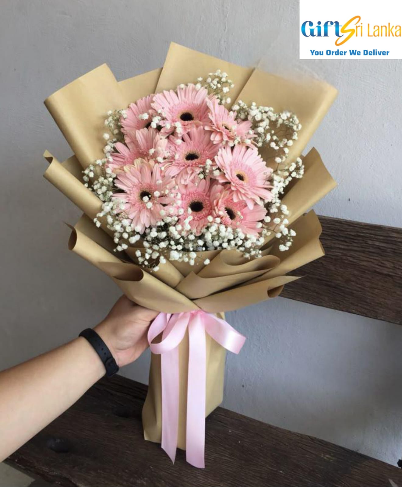 Soft Pink Gerbera Bouquet