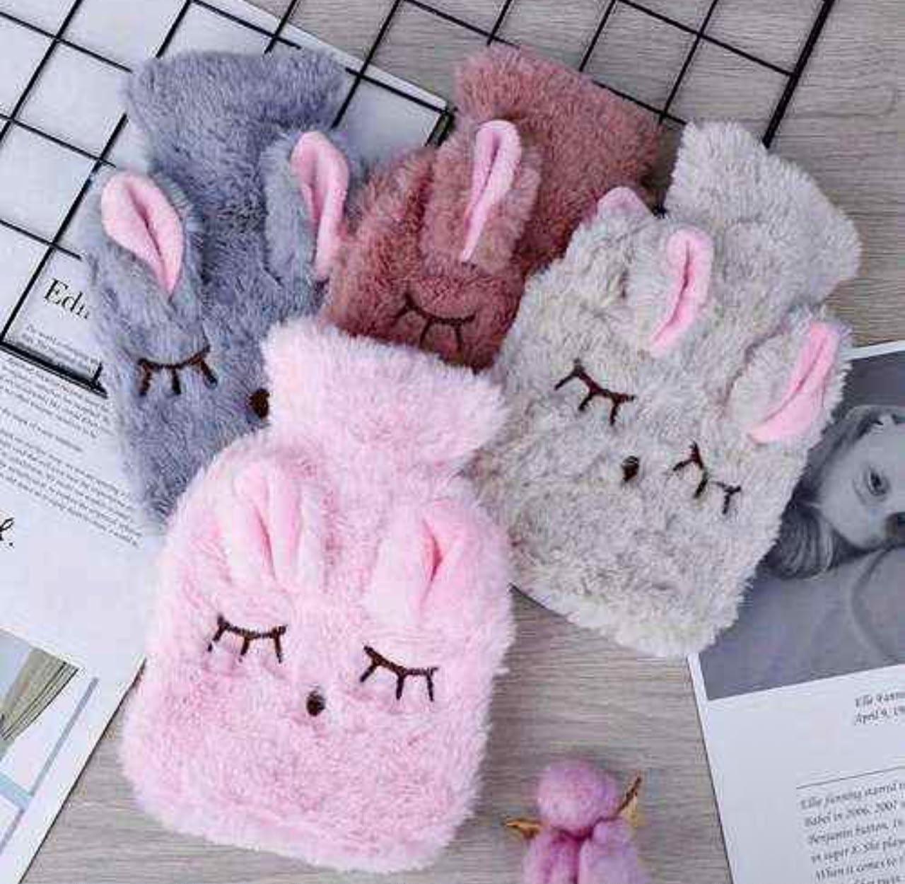 Cute Bunny Hot Water Bottle | Soft Plush Hot Water Bag for Cozy Comfort