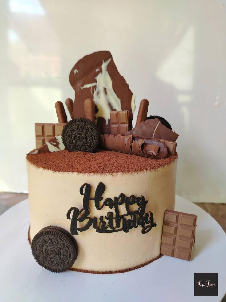 1kg Chocolate cake with decorated Chocolates