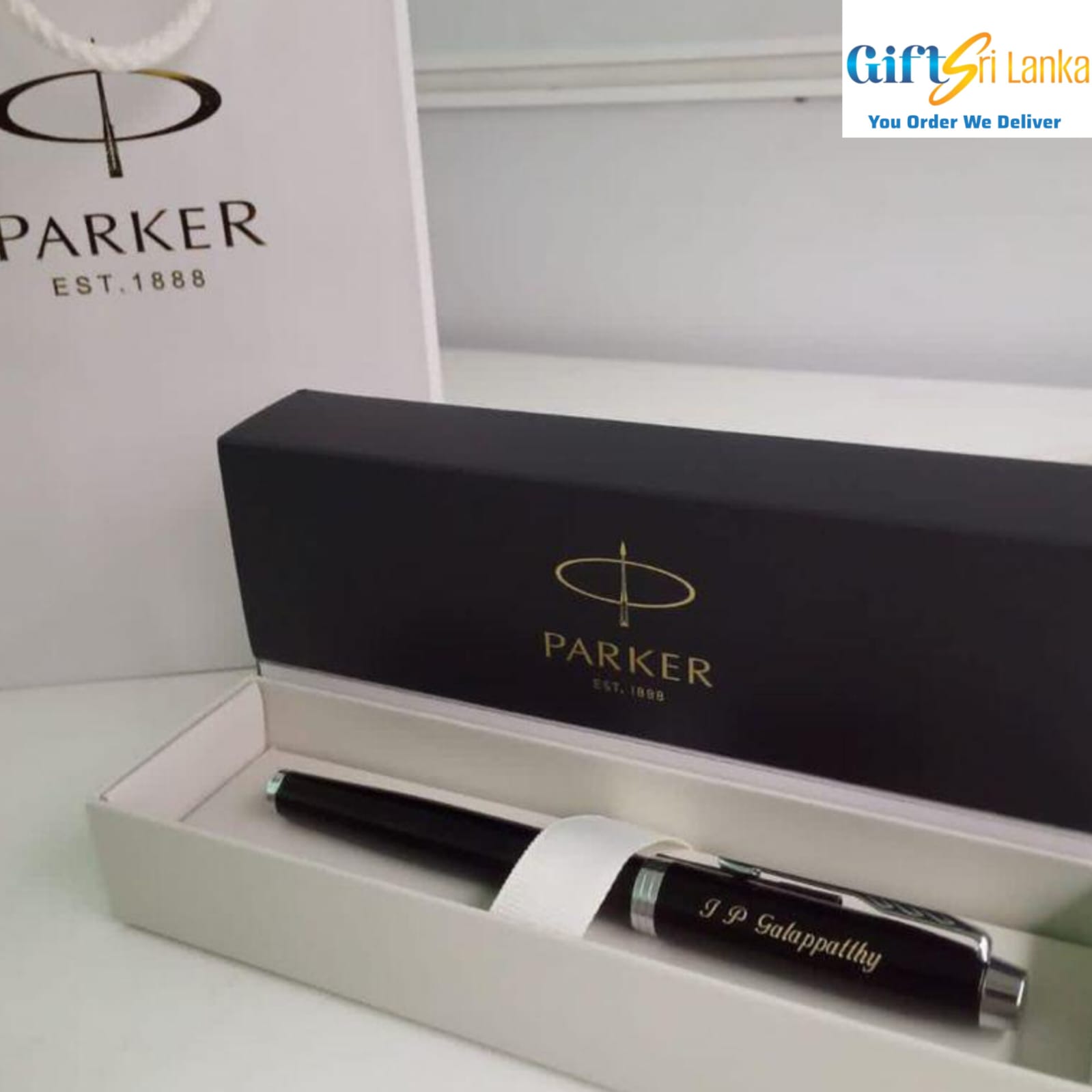 Classic Black Parker Pen with Engraving – Professional and Refined Gift
