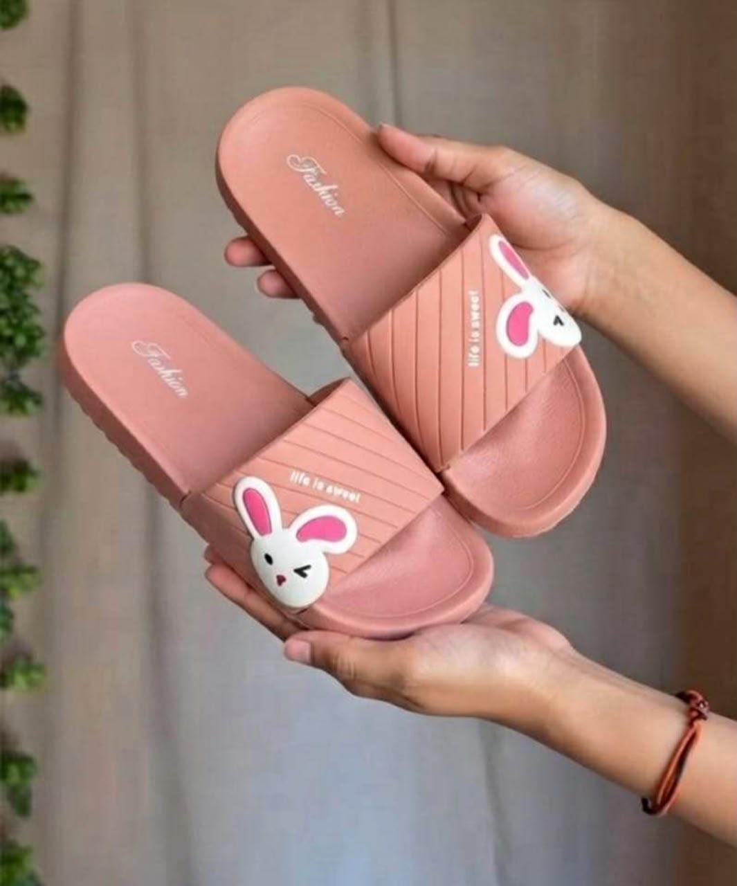 Cute Bunny Slides | Comfortable Women's Casual Summer Slippers